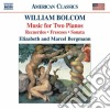William Bolcom - Music For Two Pianos cd