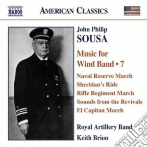 John Philip Sousa - Musica Per Orchestra Di Fiati (integrale) , Vol.7 cd musicale di Sousa john philip