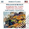 William Schuman - Symphony No.4, N.9 le Fosse Ardeatine, Orchestra Song, Circus Overture cd