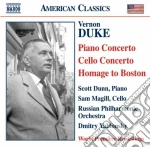 Vernon Duke - Concerto Per Pianoforte, Concerto Per Violoncello, Homage To Boston cd