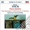 Ernst Toch - Sonata Per Violino, Burlesken, Impromptus, Quintetto Con Pianoforte cd
