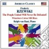 Frederic Rzewski - The People United Will Never Be Defeated, Winnsboro Cotton Mill Blues cd musicale di Frederic Rzewski