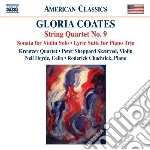 Gloria Coates - Quartetto Per Archi N.9, Sonata Per Violino Solo, Suite Lirica ... cd