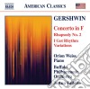 George Gershwin - Concerto In F, Rhapsody No.2, I Got Rhythm Variations cd musicale di George Gershwin
