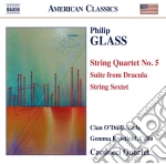 Philip Glass - Quartetto Per Archi N.5, Sestetto Per Archi, Suite From Dracula cd