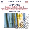 John Cage - Complete Works For Flute 2 cd musicale di Cage