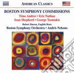 Robert Sheena / Andris Nelsons / Boston So - Boston Symphony Commissions: Andres/Nathan/Shepherd/Tsontakis cd