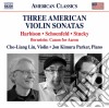 Three American Violin Sonatas: Harbison, Schoenfeld, Stucky cd