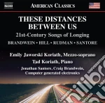 These Distances Between Us: Brandwein/Hill/Rudman/Santore cd