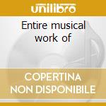 Entire musical work of cd
