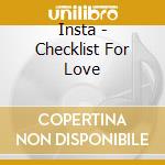 Insta - Checklist For Love cd