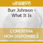 Burr Johnson - What It Is cd