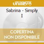 Sabrina - Simply I cd