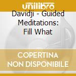 Davidji - Guided Meditations: Fill What cd