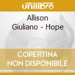 Allison Giuliano - Hope cd musicale di Allison Giuliano