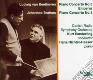 Ludwig Van Beethoven / Johannes Brahms - Piano Concerto-5 / Piano Concerto (2 Cd) cd musicale di L.V. Beethoven & Brahms