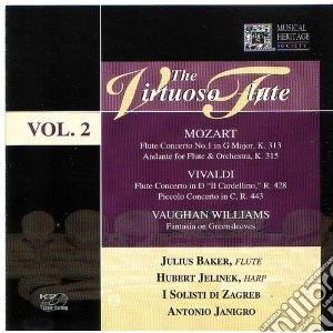 Julius Baker: The Virtuoso Flute Vol.2 - Mozart, Vivaldi, Vaughn Williams cd musicale di Julius Baker