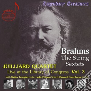 Johannes Brahms - Juilliard Quartet: Live At The Library Of Congress Vol.3 cd musicale di Juilliard String Quartet