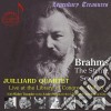 Johannes Brahms - Juilliard Quartet: Live At The Library Of Congress Vol.3 cd