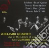 Claudio Arrau / Juilliard String Quartet - Juilliard Quartet: Live At The Library Of Congress (2 Cd) cd