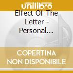 Effect Of The Letter - Personal Effects cd musicale di Effect Of The Letter