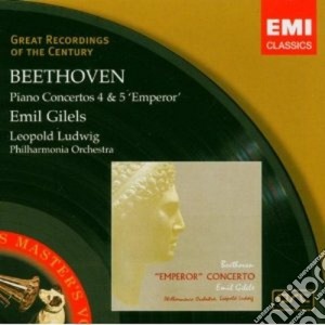 Ludwig Van Beethoven - Concerti Per Pianoforte N. 4 & 5 (imperatore) cd musicale di Emil Gilels