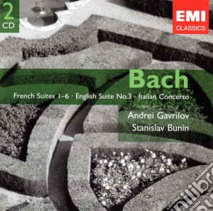 Johann Sebastian Bach - French Suites 1-6, English Suite No.3, Italian Concerto (2 Cd) cd musicale di Andrei Gavrilov