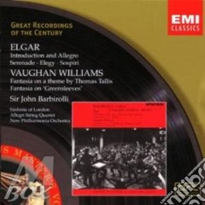 Edward Elgar / Ralph Vaughan Williams - String Orchestra Works cd musicale di John Barbirolli