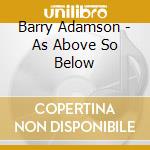 Barry Adamson - As Above So Below cd