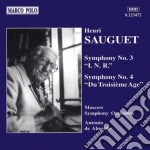 Sauguet Henri - Sinfonia N.3 'i.n.r.', N.4 'du Troisieme Age' - De Almeida Antonio Dir /moscow Symphony Orchestra cd