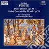 Arthur Foote - Musica Da Camera Vol.1: Quintetto Con Pf Op.38, Quartetto X Archi N.2 Op.32, N.3 cd