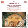 Paul Hindemith - Mathis Der Malher (sinfonia), Nobilissima Visione (tanzlegende), Metemorfosi Sin cd
