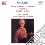 Wolfgang Amadeus Mozart - Quintetti X Archi Vol.2 (integrale): Quintetto K 406, K 516 cd