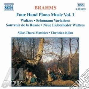 Johannes Brahms - Opere X Pf A 4 Mani (integrale) Vol.1: Variazioni Su Un Tema Di Schumann Op.23, cd musicale di BRAHMS