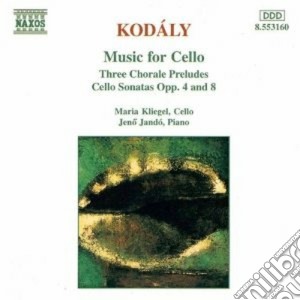 Zoltan Kodaly - Sonata X Vlc Op.4, Sonata X Vlc Solo Op.8, 3 Preludi Su Corale cd musicale di Zoltan Kodaly
