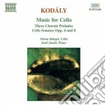 Zoltan Kodaly - Sonata X Vlc Op.4, Sonata X Vlc Solo Op.8, 3 Preludi Su Corale cd