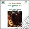 Felix Mendelssohn - Sinfonie X Archi Vol.1 (integrale) : N.1> N.6 cd