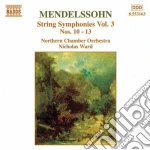 Felix Mendelssohn - Sinfonie X Archi Vol.3 (integrale) : N.10 > N.13 cd