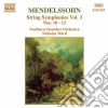 Felix Mendelssohn - Sinfonie X Archi Vol.3 (integrale) : N.10 > N.13 cd