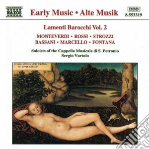 Sergio Vartolo - Lamenti Barocchi Vol.2: Monteverdi, Rossi, Strozzi, Bassani, Marcello, Fontana, cd musicale