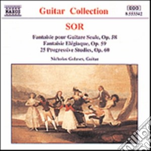 Fernando Sor - Fantasia X Chit Sola Op.58, Fantasia Elegiaca Op.59, 25 Studi Progressivi Op.60 cd musicale di Fernando Sor