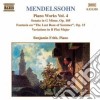Felix Mendelssohn - Opere X Pf (integrale) Vol.4: Sonata Op.105, Fantasia Op.15, Etude In Fa Min, Ca cd