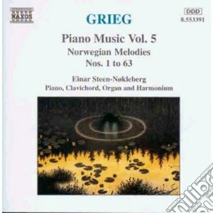 Edvard Grieg - Opere X Pf Vol. 5 (integrale) : Melodie Norvegesi N.1 > N.63 cd musicale di Edvard Grieg