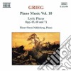Edvard Grieg - Opere X Pf Vol.10 (integrale) : Pezzi Lirici Opp. 65, 68 E 71 cd