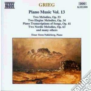 Edvard Grieg - Opere X Pf Vol.13 (integrale) : 3 Pezzi Eg 105, 2 Melodie Elegiache Op.34, Melodi cd musicale di Edvard Grieg