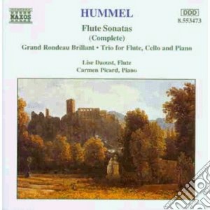 Johann Nepomuk Hummel - Sonate X Fl E Pf (integrale): Sonata Op.2 N.2, Op.50, Op.64, Grand Rondeau Brill cd musicale di Hummel johann nepomu