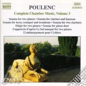 Francis Poulenc - Musica Da Camera (integrale) Vol.3: Sonata X 2 Pf, Sonata X 2 Clar, Sonata X Cor cd musicale di POULENC