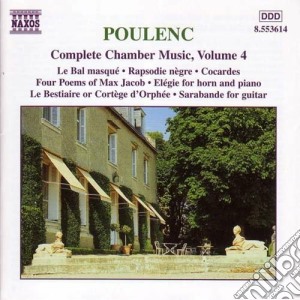 Francis Poulenc - Musica Da Camera (integrale) Vol.4: Le Bal Masque', Le Bestiaire, 4 Poemi Di Jac cd musicale di FranÃ‡is Poulenc