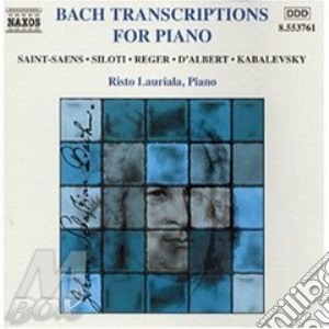 Johann Sebastian Bach - Trascrizioni X Pf Di: Camille Saint-Saens, Siloti, Reger, D'albert, Kabalevsky cd musicale di BACH