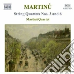 Bohuslav Martinu - Quartetti Per Archi, Vol.2: Quartetti Nn.3 E 6, Duo Per Vl. E Vc, 3 Madrigali cd